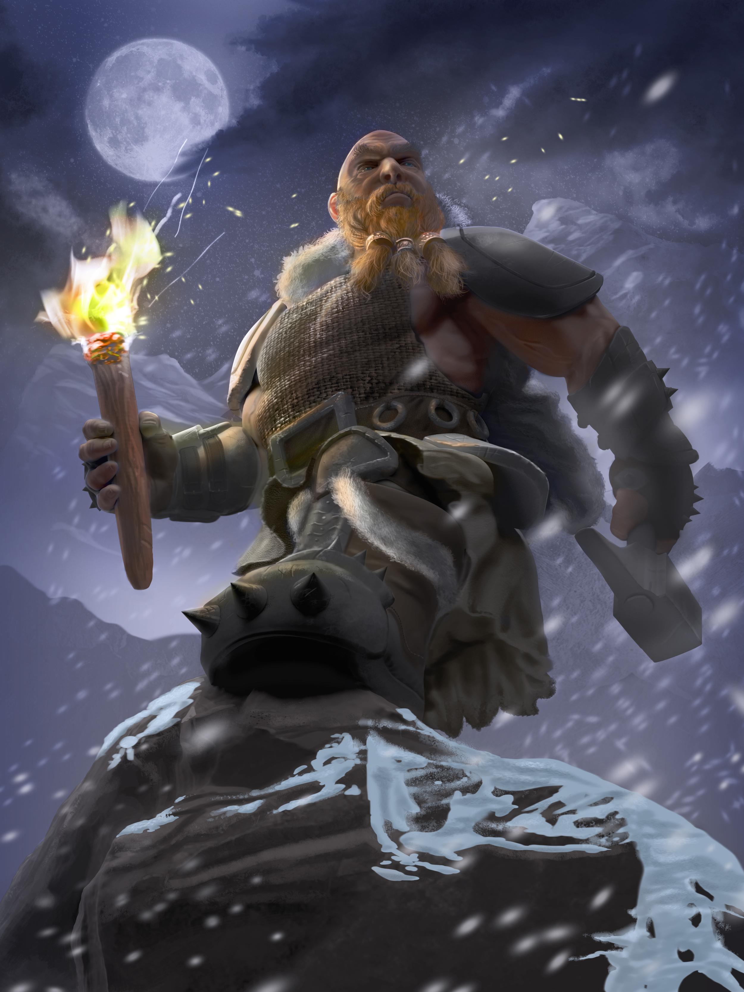 Anão Explorador: Ilustração Para Card Games