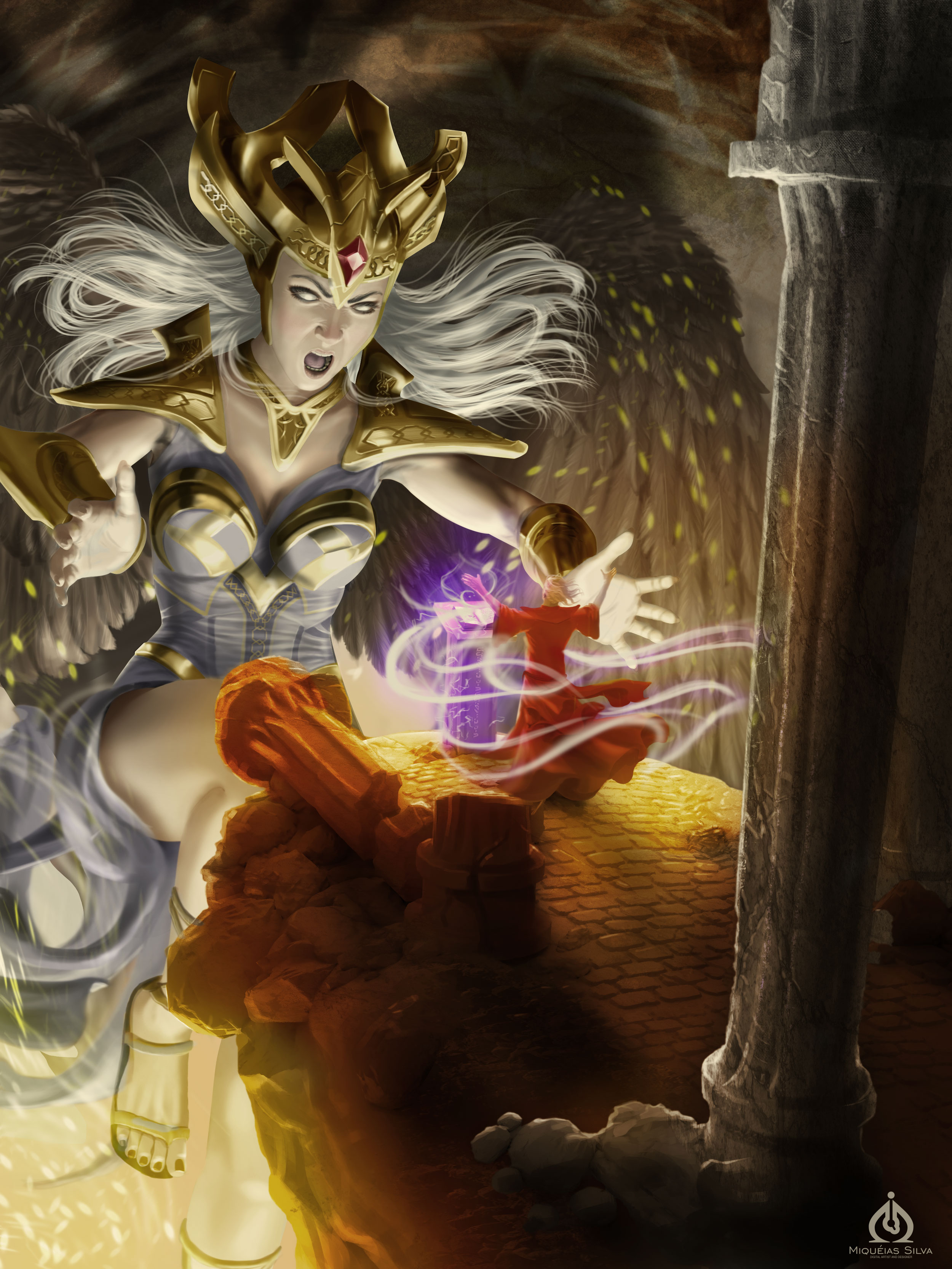 Feiticeiro: Ilustração Para Card Games