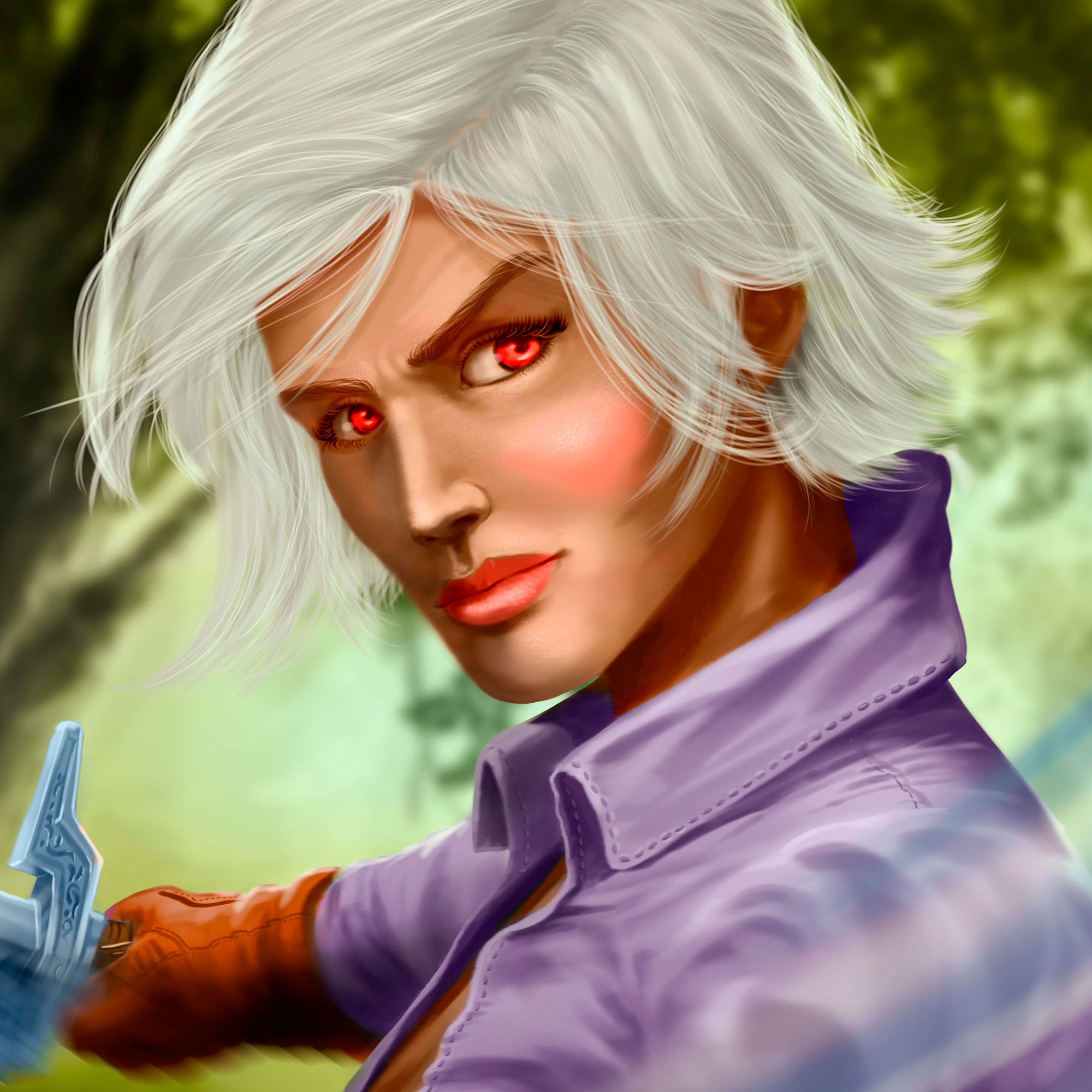 Espadachim: Ilustração Digital